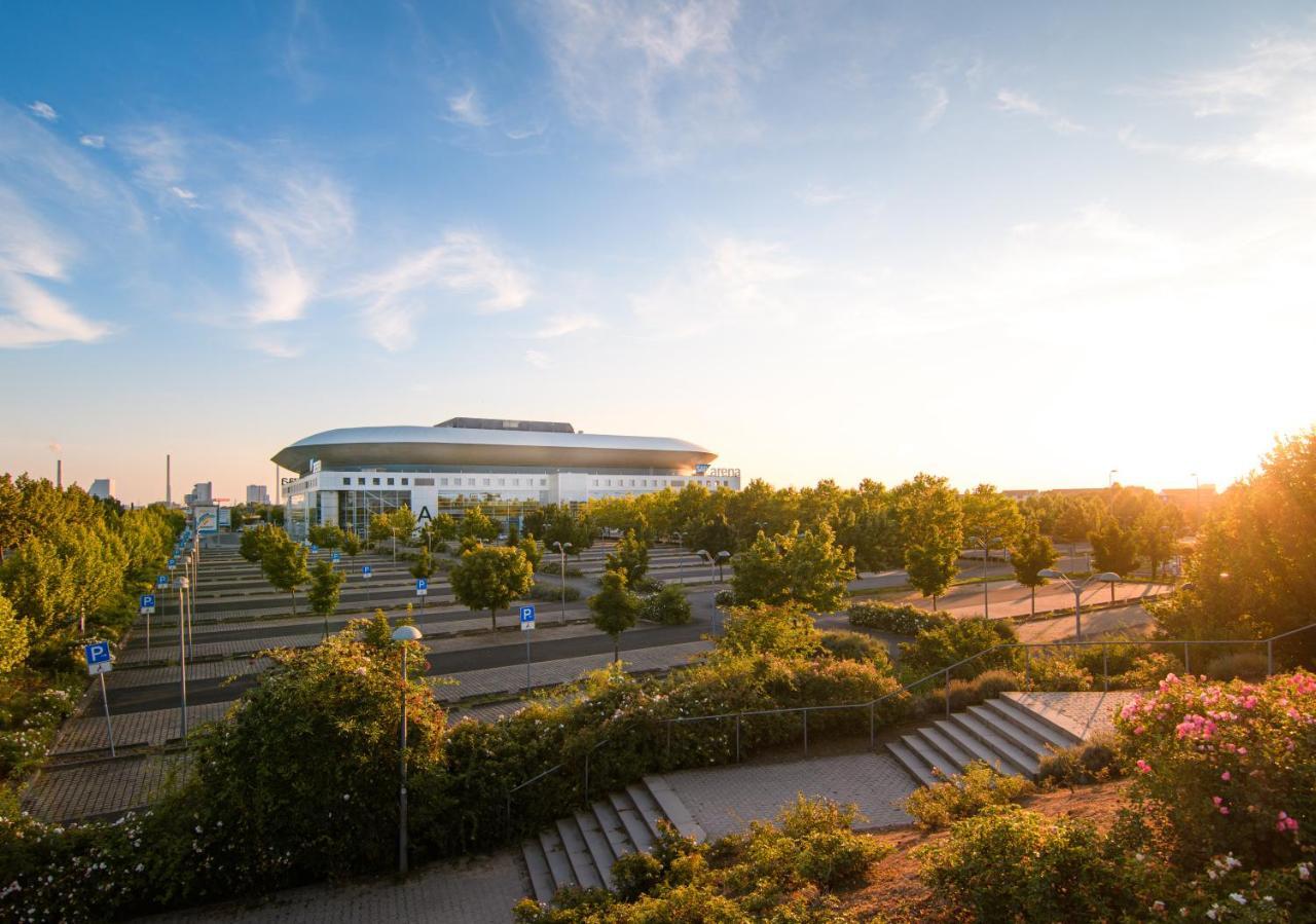 Hostel مانهايم المظهر الخارجي الصورة The stadium at sunset