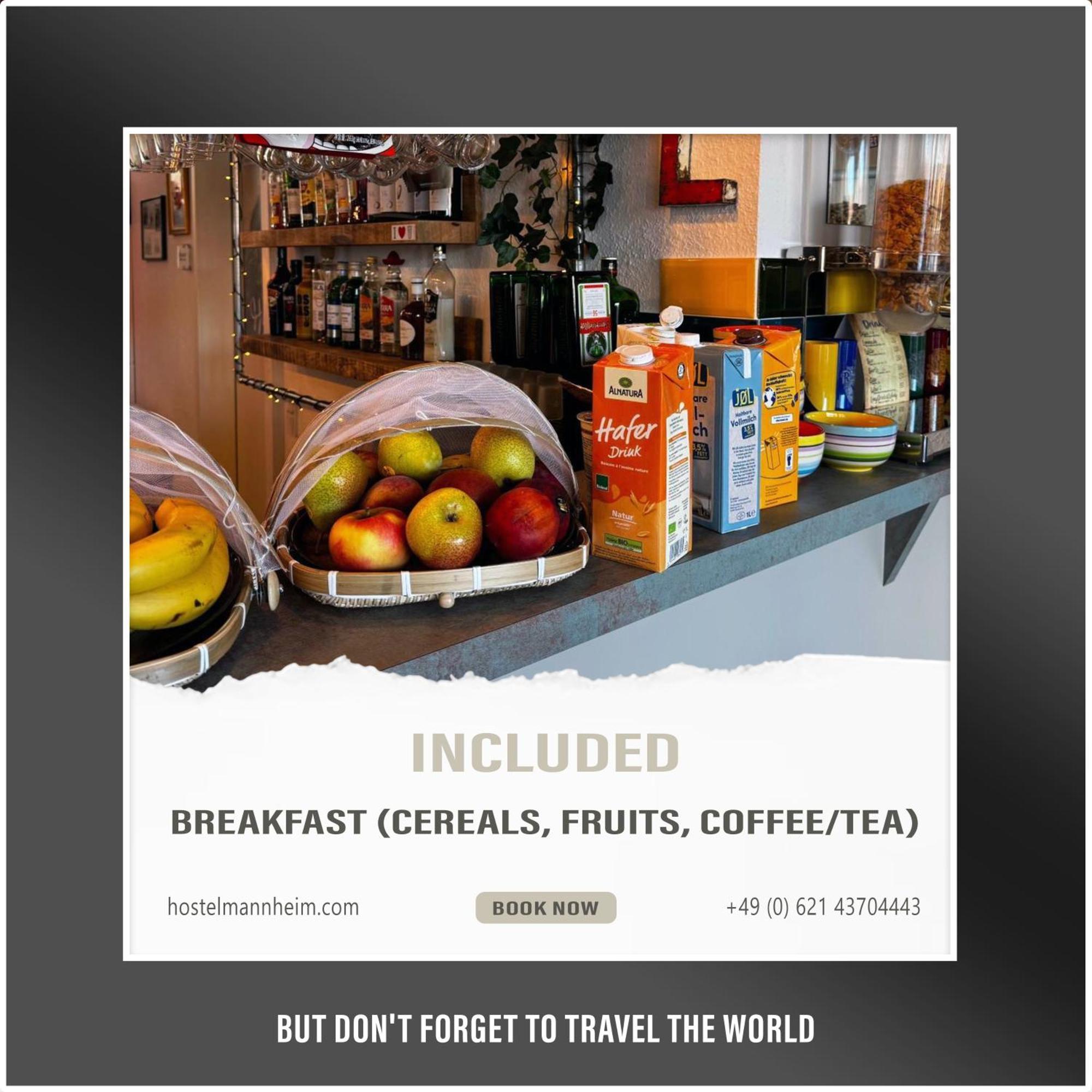 Hostel مانهايم المظهر الخارجي الصورة A digital menu board